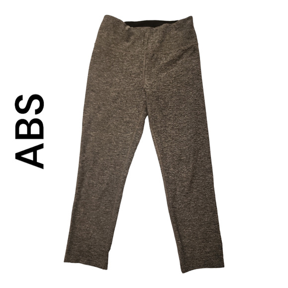 ABS CROPPED LEGGINGS HEATHERED GRAY SIZE MEDIUM - Picture 1 of 7